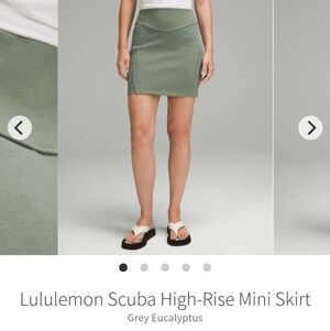 Lululemon Scuba High-Rise Mini Skirt NWT
